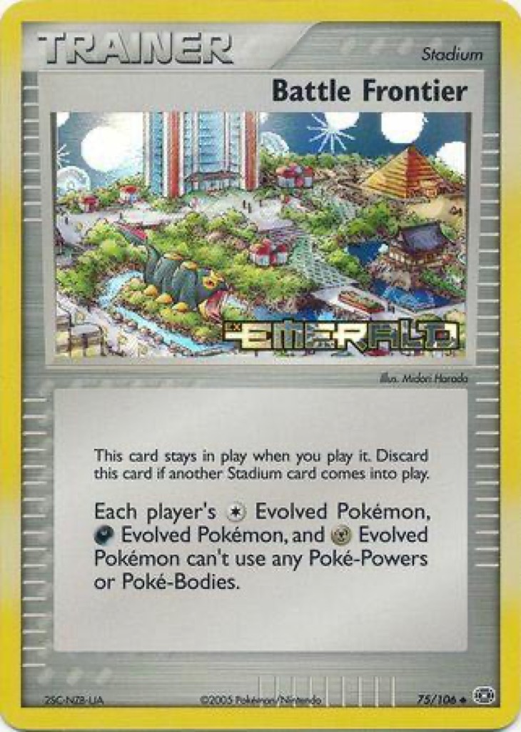 Reverse Holo Battle Frontier 75/106, Emerald Pokémon card