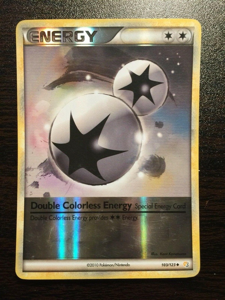 Reverse Holo Double Colorless Energy 103/123, HeartGold & SoulSilver Pokémon card