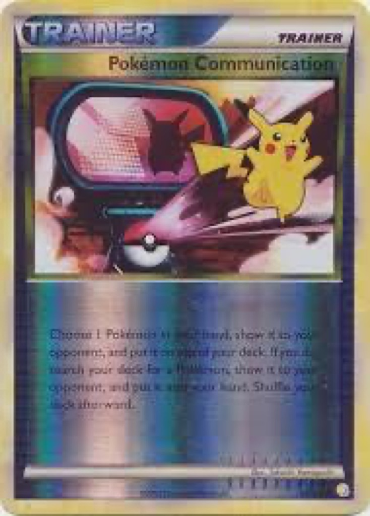 Reverse Holo Pokémon Communication 98/123, HeartGold & SoulSilver Pokémon card