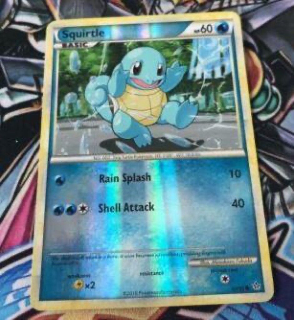 Reverse Holo Squirtle 63/95, HS—Unleashed Pokémon card