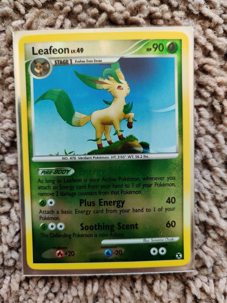 Reverse Holo Leafeon 45/111, Rising Rivals Pokémon card