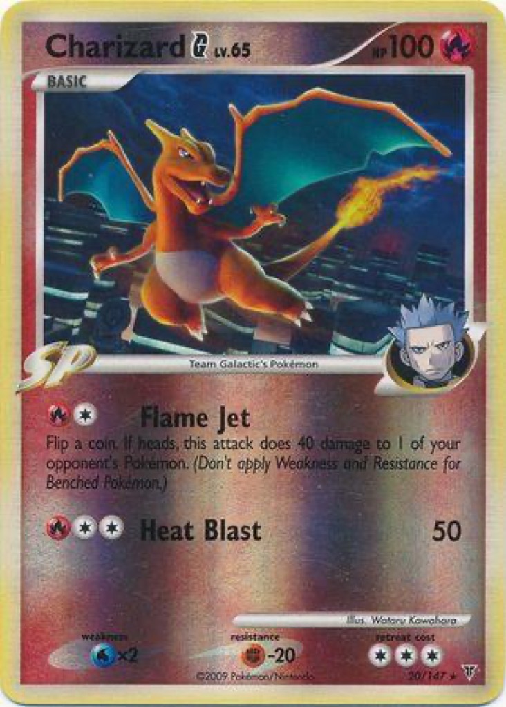 Reverse Holo Charizard G 20/147, Supreme Victors Pokémon card