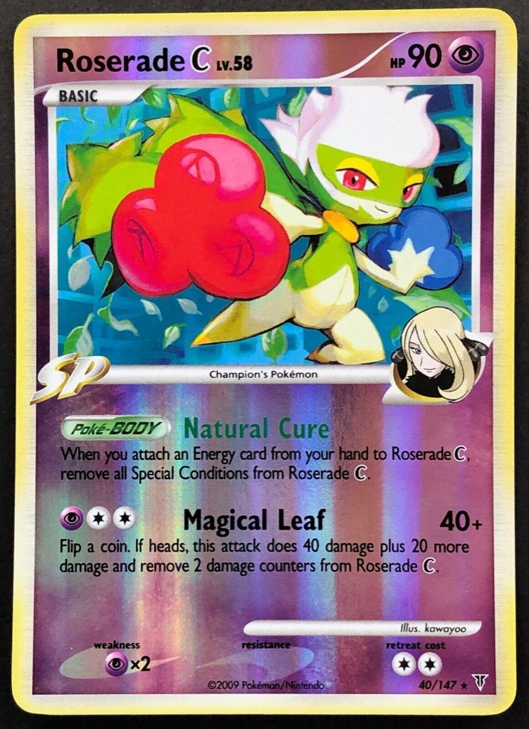 Reverse Holo Roserade C 40/147, Supreme Victors Pokémon card