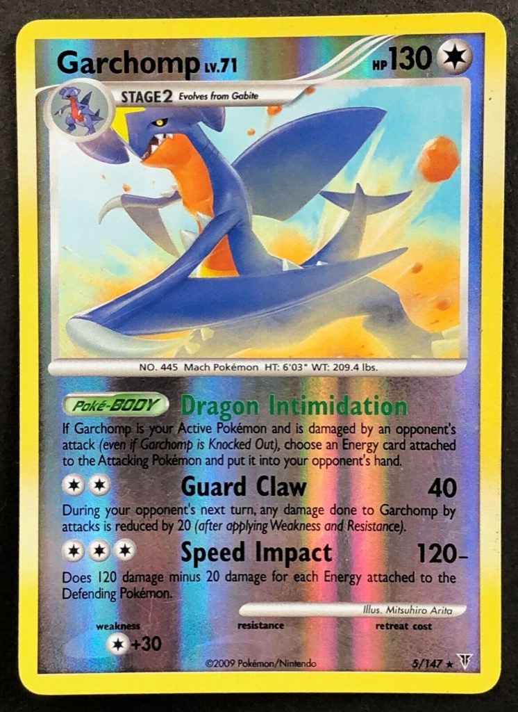 Reverse Holo Garchomp 5/147, Supreme Victors Pokémon card