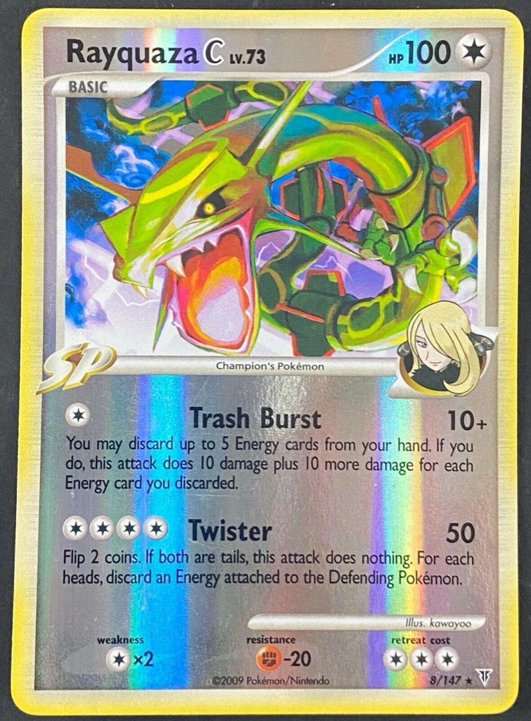 Reverse Holo Rayquaza C 8/147, Supreme Victors Pokémon card