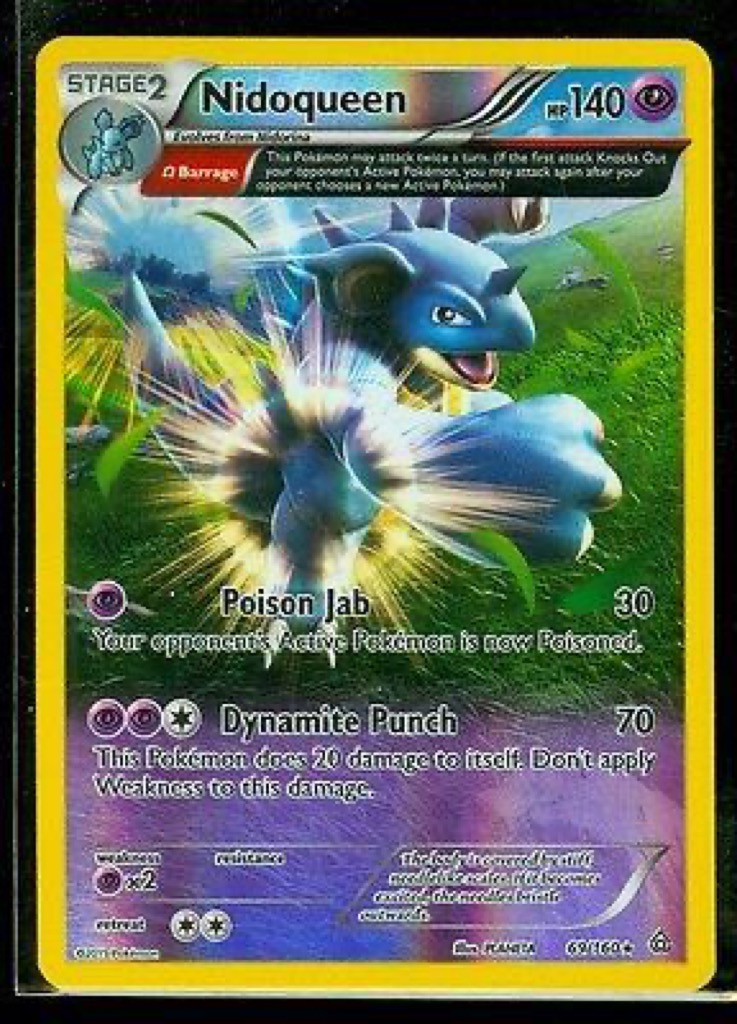 Reverse Holo Nidoqueen 69/160, Primal Clash Pokémon card