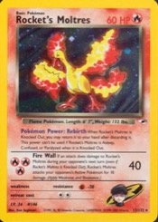 Rocket's Moltres 12/132 Gym Heroes
