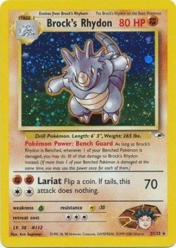 Brock's Rhydon 2/132 from Gym Heroes