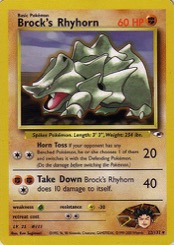Brock's Rhyhorn 22/132 Gym Heroes