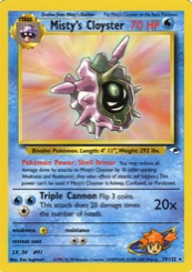 Misty's Cloyster 29/132 Gym Heroes