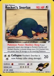 Rocket's Snorlax 33/132 Gym Heroes