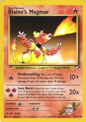 Blaine's Magmar 37/132 Gym Heroes