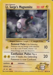 Lt. Surge's Magnemite 50/132 Gym Heroes