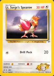 Lt. Surge's Spearow 52/132 Gym Heroes
