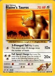 Blaine's Tauros 64/132 Gym Heroes