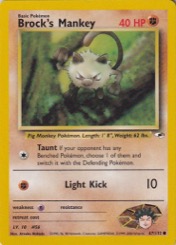 Brock's Mankey 67/132 Gym Heroes