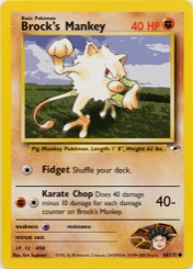 Brock's Mankey 68/132 Gym Heroes