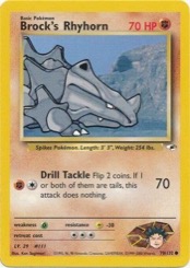 Brock's Rhyhorn 70/132 Gym Heroes