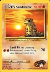 Brock's Sandshrew 72/132 Gym Heroes