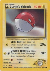 Lt. Surge's Voltorb 84/132 Gym Heroes