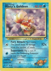 Misty's Goldeen 85/132 Gym Heroes