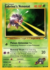 Sabrina's Venonat 96/132 Gym Heroes