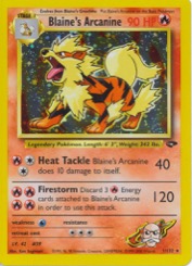 Blaine's Arcanine 1/132 Gym Challenge