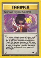 Sabrina's Psychic Control 121/132 Gym Challenge
