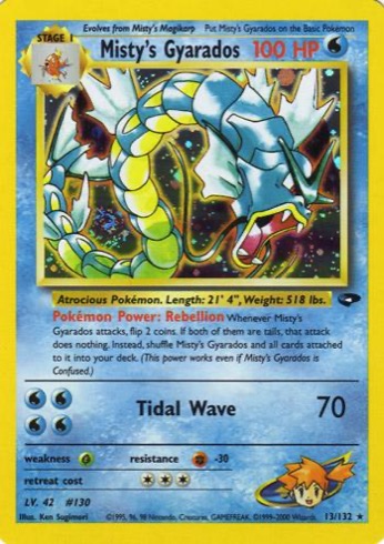 Misty's Gyarados 13/132 from Gym Challenge