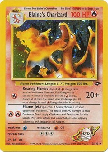 Blaine's Charizard 2/132 from Gym Challenge