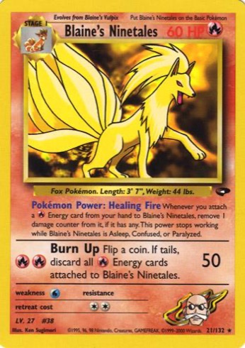 Blaine's Ninetales 21/132 from Gym Challenge
