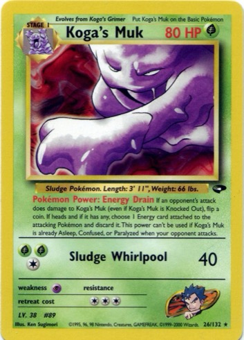 Koga's Muk 26/132 from Gym Challenge