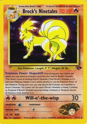 Brock's Ninetales 3/132 from Gym Challenge