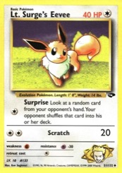 Lt. Surge's Eevee 51/132 Gym Challenge