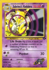 Sabrina's Kadabra 58/132 Gym Challenge