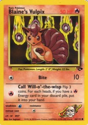 Blaine's Vulpix 66/132 Gym Challenge