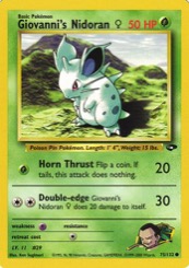 Giovanni's Nidoran ♀ 75/132 Gym Challenge