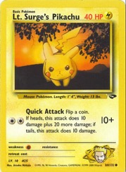 Lt. Surge's Pikachu 84/132 Gym Challenge