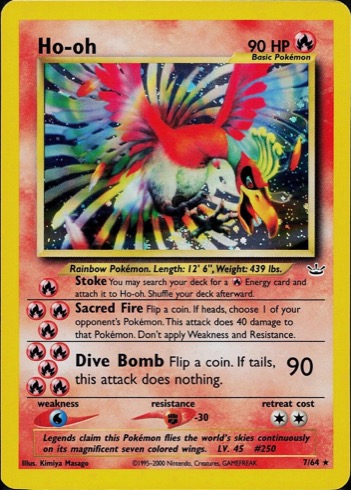 Ho-oh 7/64 from Neo Revelation