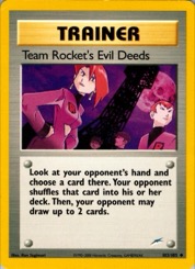 Team Rocket's Evil Deeds 103/105 Neo Destiny