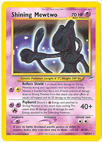 Shining Mewtwo 109/105 from Neo Destiny