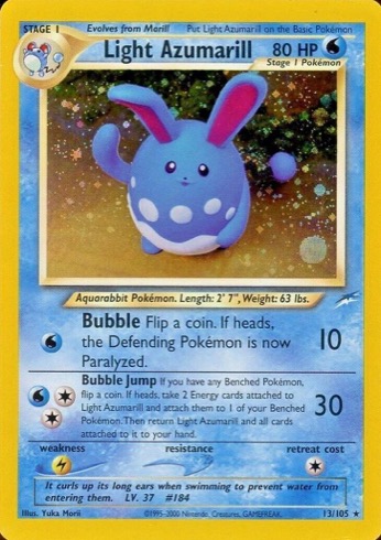 Light Azumarill 13/105 from Neo Destiny