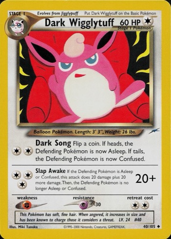 Dark Wigglytuff 40/105 from Neo Destiny