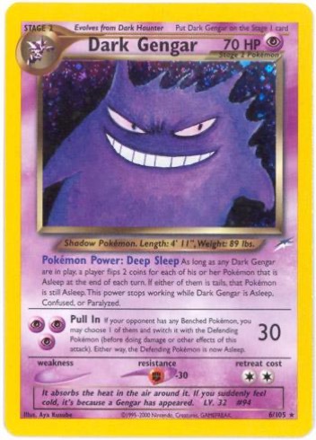 Dark Gengar 6/105 from Neo Destiny