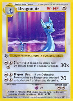 1st Edition Dragonair 18/102, Base Set