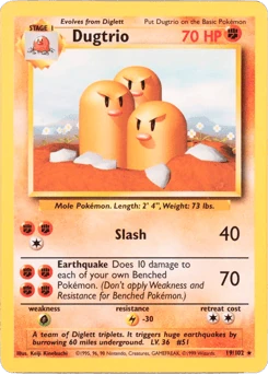 Dugtrio 19/102, Base Set