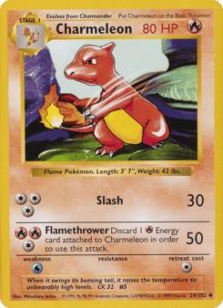 Shadowless Charmeleon 24/102, Base Set