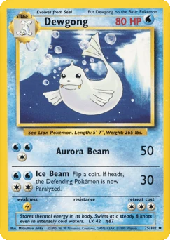 Dewgong 25/102, Base Set