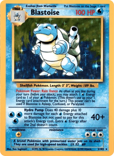 Blastoise 2/102 from Base Set