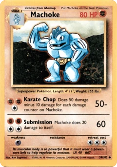 Machoke 34/102, Base Set